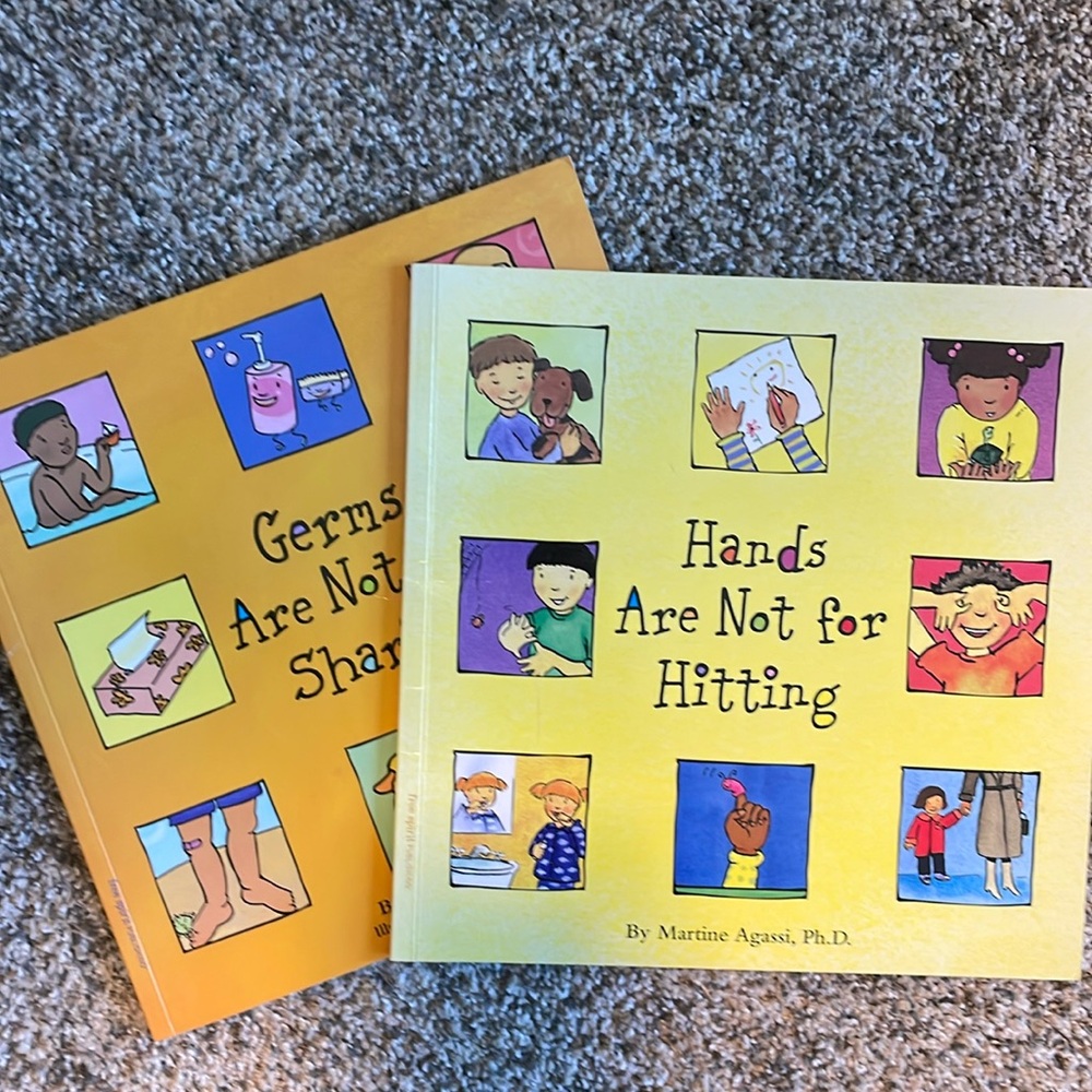 2 Children’s Books: Hands Are Not for Hitting, Germs Are Not for Sharing
